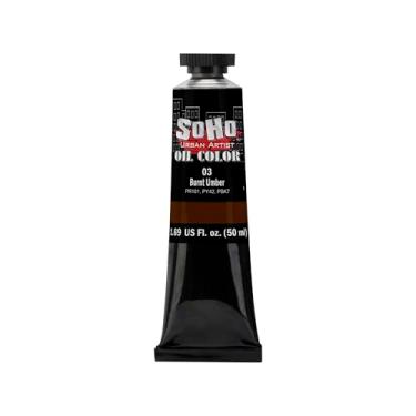 Imagem de Soho Urban Artist Tinta a óleo - Umber queimada, tubo de 50 ml - Cores a óleo mais valorizadas para pintura, excelente carga de pigmento