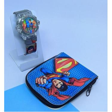 Imagem de Relógio Digital Pisca Luz Led Toca Musica Silicone + Carteira Infantil