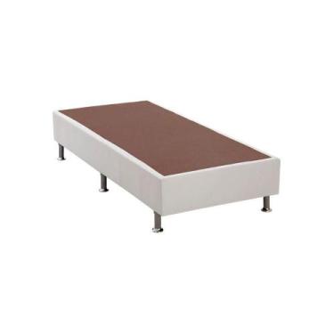 Imagem de Base Cama Box Ortobom Solteiro material sintético Branco 88x188x23