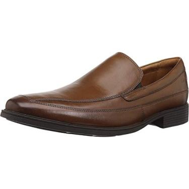 Imagem de Clarks Mocassim masculino Tilden Free, Couro marrom escuro, 47