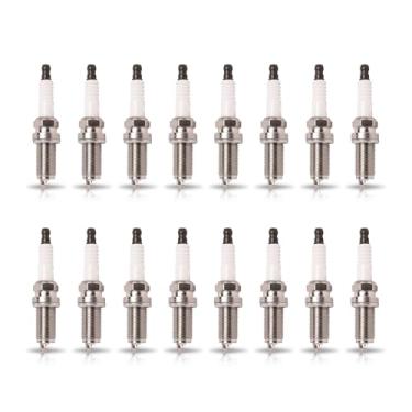 Imagem de ENA Conjunto de 16 velas de ignição irídio compatíveis com Chrysler Dodge Jeep Ram 300 Challenger Charger Durango Commander Grand Cherokee 1500 1500 Classic 2500 5.7L Substituição para 5018 LFR5AGP