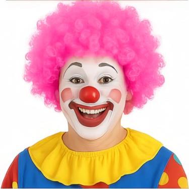 Imagem de Pacote com 2 perucas afro engraçadas de palhaço encaracolado, perucas arco-íris, peruca colorida de palhaço, peruca afro louca, tema discoteca dos anos 70 e 80 para jovens, adultos, mulheres, homens