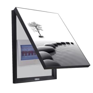 Imagem de Medidor Caixa Pintura Decorativa Moldura Preta Medidor Caixa Capa Pendurada Pintura Adequada Para Sala De Jantar Sala De Estar Quarto, D, 60x70cm