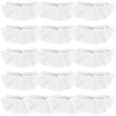 Imagem de UKQRRTC 16 almofadas de esfregão a vapor, acessórios reutilizáveis de pano a vapor, acessórios de pano de vapor de alta eficiência, almofadas de limpeza a vapor laváveis para limpador a vapor portátil