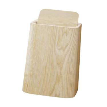 Imagem de FytStycale Lixeira de lixo de grande capacidade, balde de armazenamento simplista para banheiro, casa, hotel, quarto, escritório, M