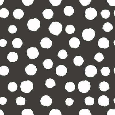 Imagem de VaryFloral Papel de parede de bolinhas preto e branco descasque e cole papel de contato moderno simples para gaveta de armário faça você mesmo papel de parede autoadesivo com círculos geométricos para