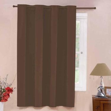 Imagem de Cortina PVC Corta Luz Blackout 1,10m x 1,30m Marrom Folha Unica - Impe