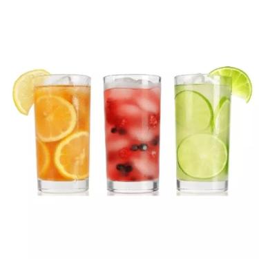 Imagem de Jogo de Copos de Vidro 12 Peças 200ml Ideal para Água Suco Refrigerante