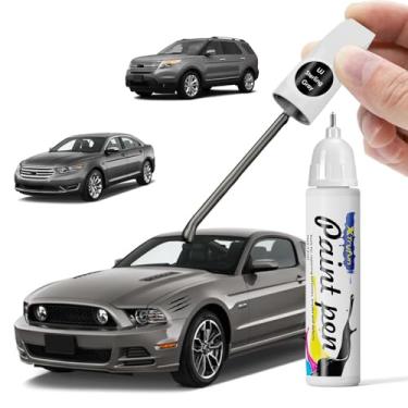Imagem de XTryfun Tinta de retoque cinza esterlina UJ compatível com Ford, reparo de arranhões de carro faça você mesmo, tintas automotivas, reparo rápido e fácil de arranhar para F150/Focus/Taurus/Transit