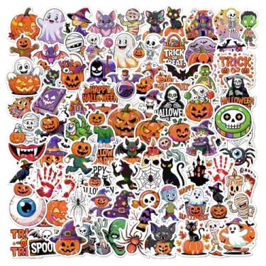 Imagem de Adesivos fofos de Halloween para crianças, decorações de Halloween com tema de abóbora, presentes para crianças e jovens adultos, ótimo para lembrancinhas de festa de Halloween, presente para