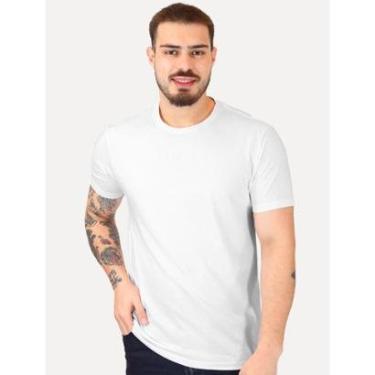 Imagem de Camiseta Guess Masculina Logo Centro Bordado Branca-Masculino