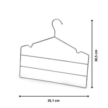 Imagem de Cabide Triplo Para Calças Cromado 1006 Arthi 
