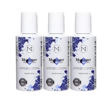Imagem de Kit 3 Monomer Secagem Lenta Majestic Nail Profissional 120ml - Majesti