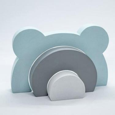 Imagem de Arco-íris Ursinho em MDF Decorativo para Quarto Infantil - Ideiative D