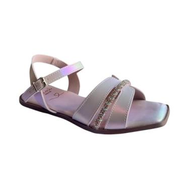 Imagem de Sua Cia, Sandália Rasteira Fem Sua Cia Mini RosaPerolizado 9185.52107 Tamanho:32;Cor:Rosa