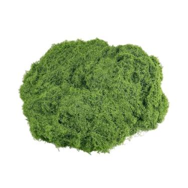 Imagem de XLWLLNJ Plantas Verdes Artificiais, 100 G, Planta Artificial para O Pátio, Decorativa, Plantas de Líquen Verde Artificial, para Vasos de Plantas, Artesanato, Verde Escuro, Tamanho real