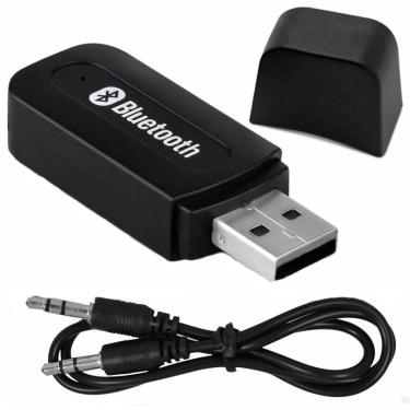 Imagem de Receptor Transmissor De Áudio Via Bluetooth Para Entrada Auxiliar De Players CABO P2