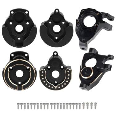 Imagem de HobbyPark Brass Portal Cover Weights (Front & Rear) Steering Knuckle for Vanquish VP VS4-10 1/10 RC Crawler F10 Portal Axle Phoenix LCG VRD Carbon Kit Lower COG Upgrades