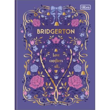 Imagem de Caderno Bridgerton Colegial Brochura TILIBRA - 160 Folhas (Roxo)