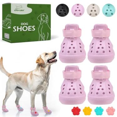 Imagem de Sapatos de cachorro para pavimento quente - botas antiderrapantes para cães pequenos, médios e grandes, botas refletivas para cães e protetores de patas para o inverno, fáceis de colocar e tirar, à