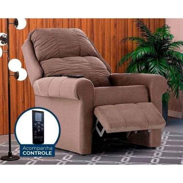 Imagem de Poltrona Reclinável C- Massagem P- Sala Mh 1216 Two Way Suede Castor - Herval