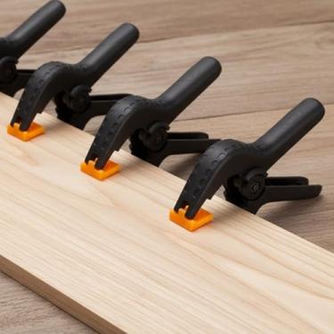 Imagem de 5 braçadeiras de mola de 11,4 cm para grampos de pano de fundo, grampos de mola de plástico pequenos, clipes resistentes para artesanato, DIY, suporte de pano de fundo, marcenaria, fotografia