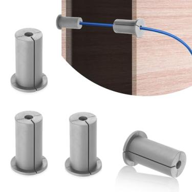 Imagem de Kit de roteamento de 4 peças para Starlink orifício de parede de 2,5 cm, acessórios de montagem de buchas de alimentação de silicone, clipes de roteamento, ilhós de parede para Starlink Ethernet