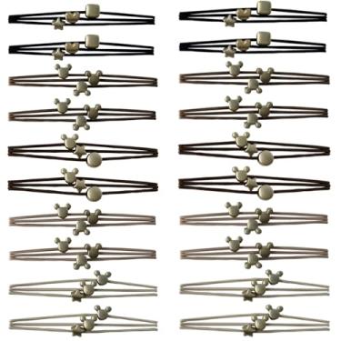 Imagem de MARYLAVENDER Laços de cabelo elásticos para todos os tipos de cabelo, sem costura, pôneis, elásticos para rabo de cavalo, elásticos para cabelo grosso, acessórios de cabelo para mulheres e meninas