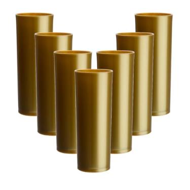 Imagem de Kit 12pçs Copo Long Drink 330ml Acrilico (DOURADO)