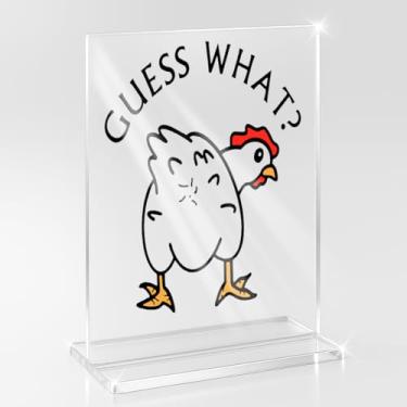 Imagem de Placa engraçada de cozinha para casa de fazenda, decoração de frango, decoração de mesa de jantar, decoração de mesa de inauguração de casa, presentes de casa nova para mulheres, homens, amigos