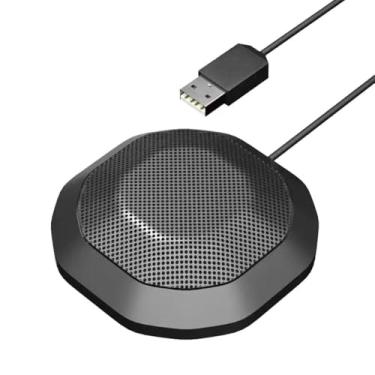 Imagem de Cykvis Microfone USB de conferência, sem alto-falante, microfone para computador de mesa, tecnologia de cancelamento de ruído, Plug & Play, compatível com Windows e MacOS