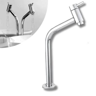 Imagem de Torneira de Banheiro Metal Baixa Cromada 1/4 de Volta para Cuba - Mode