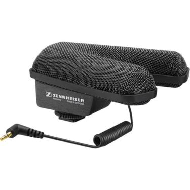Imagem de Sennheiser Professional MKE 440 Microfone espingarda estéreo compacto com conector de 3,5 mm para câmeras, 506258, preto
