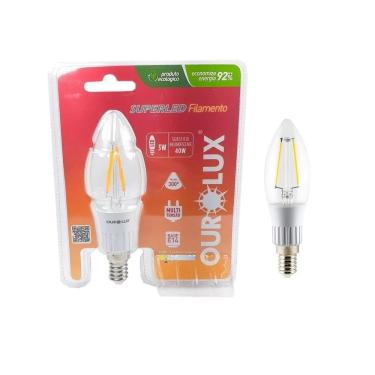 Imagem de Lâmpada Filamento 3W Luz Branca Led - Ourolux