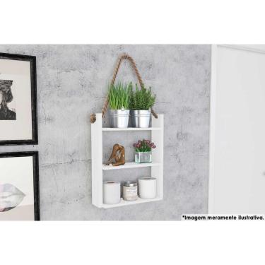 Imagem de Prateleira Decorativa Sala Estar Am 3119 Branco - Movelbento