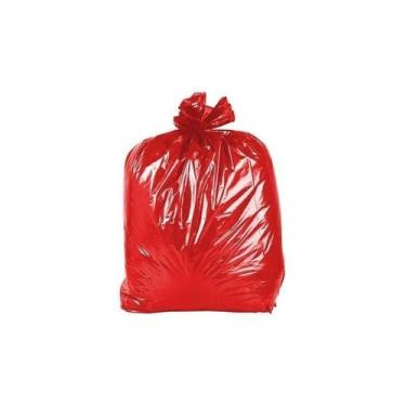 Imagem de Saco De Lixo 40 Litros Pacote C/100 Vermelho - Higipack