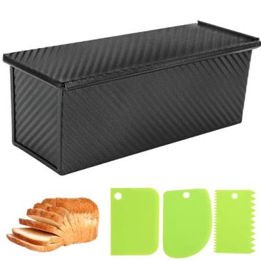 Imagem de Forma de pão Pullman 1kg com tampa SP-031 33x13cm com raspador - Spmar