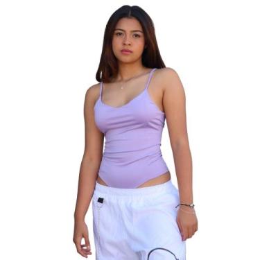 Imagem de Body Alcinha Básica Casual Tecido Suplex - Lilás - K'Gente, P