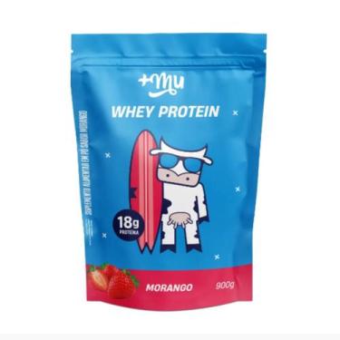 Imagem de Whey Protein Concentrado Sabor Morango 900g Mais Mu