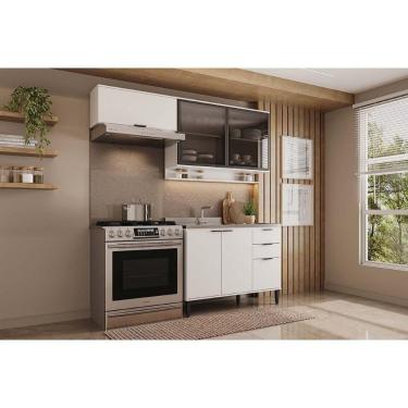 Imagem de Cozinha Completa Alpha 3 Peças (2aéreos+1balcão) C3p33 Branco - Carraro
