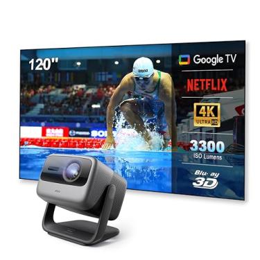 Imagem de [Kit] JMGO N1S Ultimate Projetor Laser Triplo 4K + NothingProjector Tela 120" ALR/CLR, 3300 Lúmens ISO, 4K UHD, 95% Rejeição de Luz, 170° Visão, Google TV, HDR10, 3D, Ajuste Automático, Home Cinema