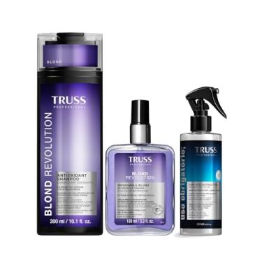 Imagem de Combo Truss Blond revolution: Shampoo 300ml + Finalizador 100ml + Spray Uso Obrigatório; 260ml