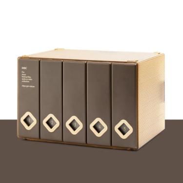 Imagem de TNDCKP Capa para CD, capacidade para 120 CD/DVD, porta-carteira, plástico rígido, DVD, disco, fichário para carro, casa, escritório, viagens (1, capacidade para 120 café)