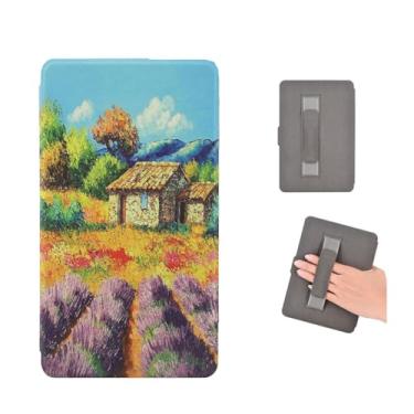 Imagem de Akacy Capa com padrão pintado com alça para o novo Kindle paperwhite de 6,8 polegadas (11ª geração - edição 2021), capa protetora leve para Kindle edição 2021 11ª geração e-reader (26)