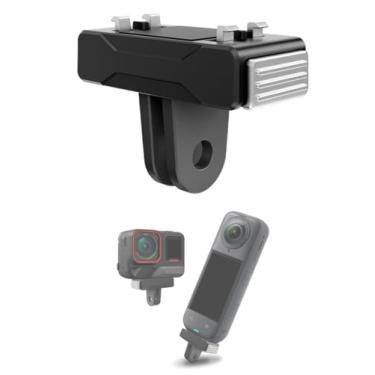 Imagem de Base magnética de liberação rápida para Insta360 X5, suporte adaptador de liga de alumínio para Insta 360 Ace Pro 2/Ace Pro/Ace, acessórios de adaptador de câmera de ação para tripé