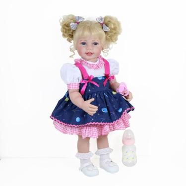 Imagem de Boneca infantil Reborn WAWA-HAOKEAI Galaxia Girl 22" com acessórios