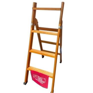 Imagem de ESCADA ABRIR DEGRAU DEITADO MADEIRA 04DD 1,20 MT - AM-04DD