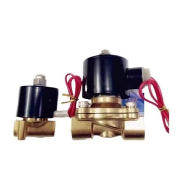 Imagem de Válvula eletromagnética automática de água - DC 24V / AC 220V, válvula solenóide alta eficiência para controle(2W400-40 DC24V)