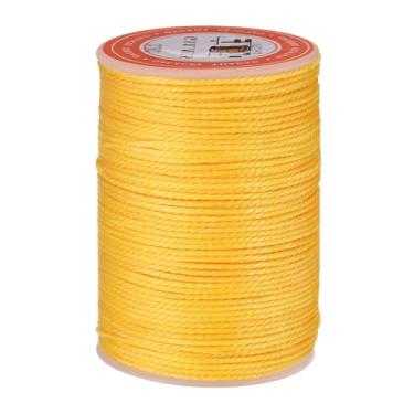 Imagem de Cordão de cera premium para fazer pulseiras, fio encerado de 60 metros, corda de pulseira de poliéster encerado para costurar colar e macramê DIY artesanato