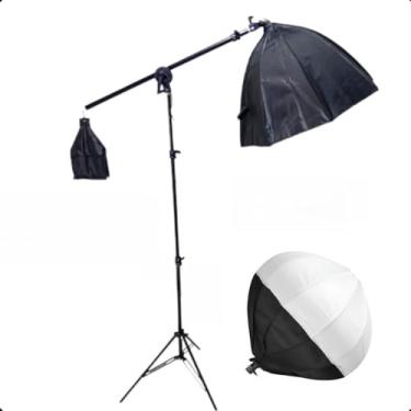 Imagem de Kit Softbox Octabox 50cm com Tripé Girafa e Grid Colmeia + Balão para Iluminação Profissional de Estúdio Fotográfico (KIT OCTABOX GIRAFA + BALÃO)
